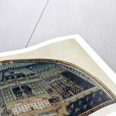 Villa di Castello from a series of lunettes depicting views of the Medici villas, 1599 by Giusto Utens