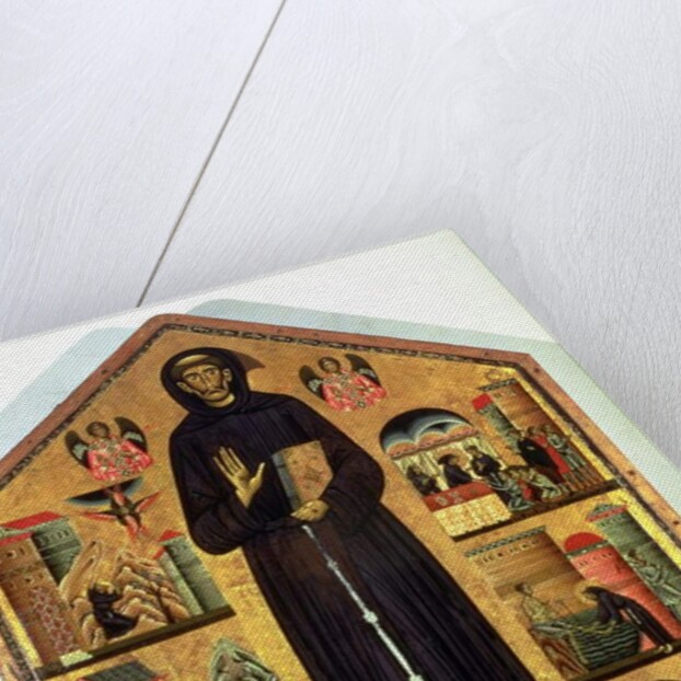 St. Francis of Assisi with scenes from his life, 1235 by Bonaventura Berlinghieri
