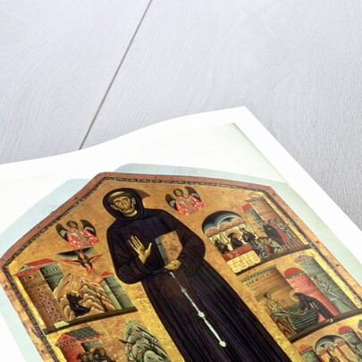 St. Francis of Assisi with scenes from his life, 1235 by Bonaventura Berlinghieri