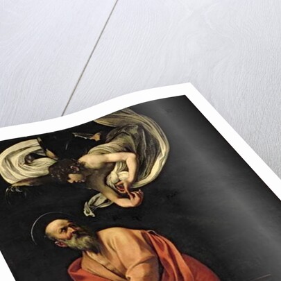 St. Matthew and the Angel, 1602 by Michelangelo Merisi da Caravaggio