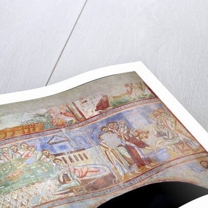 LtoR: The Last Supper and Christ washing the disciples' feet by Italian School