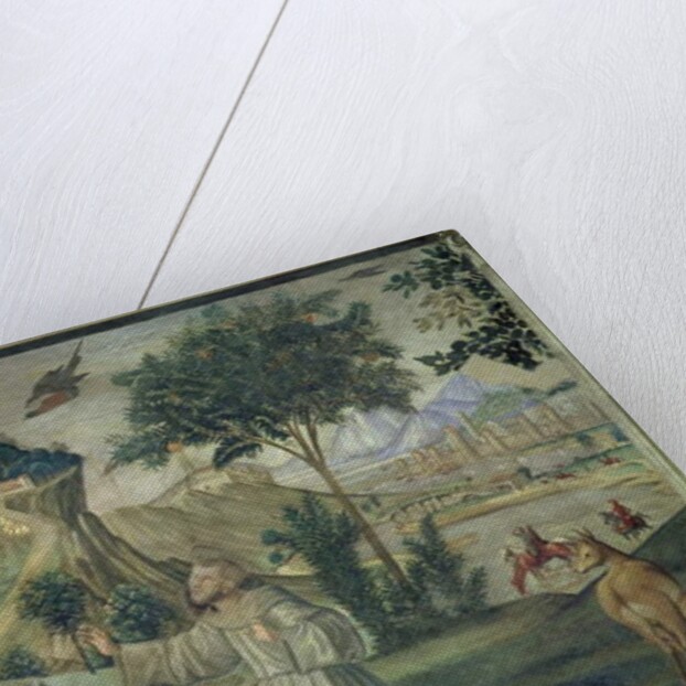 St. Francis receiving the stigmata by Domenico Ghirlandaio