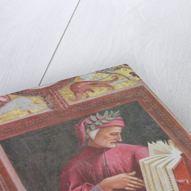 The Poet Dante detail from The Last Judgement cycle in the chapel of San Brixio, 1499-1504 by Luca Signorelli