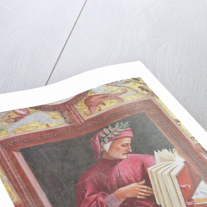 The Poet Dante detail from The Last Judgement cycle in the chapel of San Brixio, 1499-1504 by Luca Signorelli