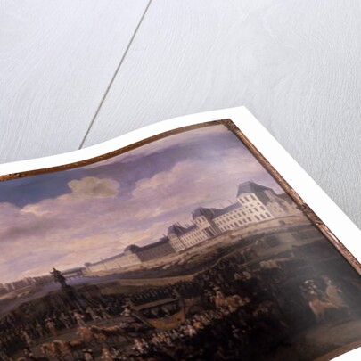 Louis XIV approaching the Pont Neuf, Paris, 1674 by Jan van Huchtenburgh