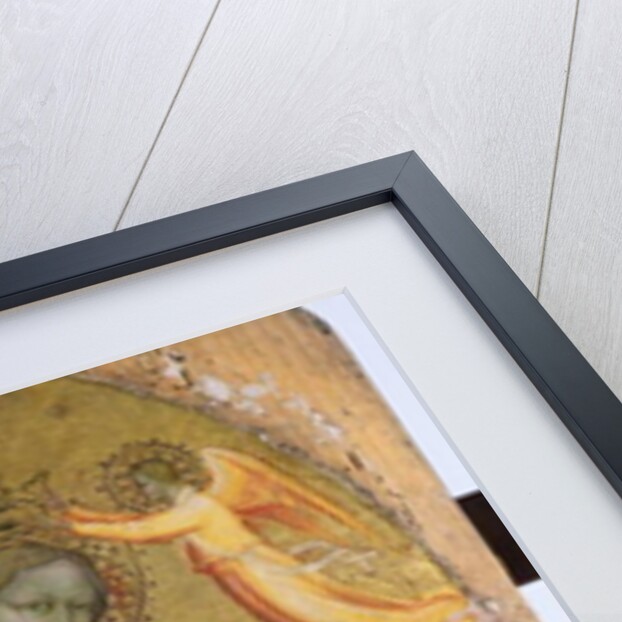 Enthroned Madonna and Child being crowned by two Angels, John the Baptist and the Apostle Peter, c.1410-20 by Baldese Pseudo