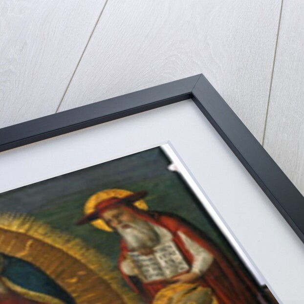 Mary before God the Father, watched by the four Church Fathers by Italian School