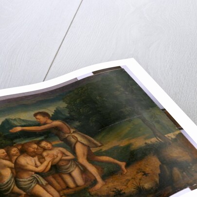 St. John Preaching and Baptising by Italian School