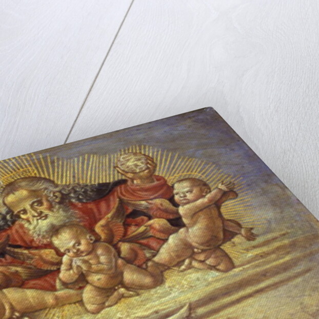 Part of an Altar Piece depicting God the Father with Three Angels, c.1500 by Bernardino Fungai