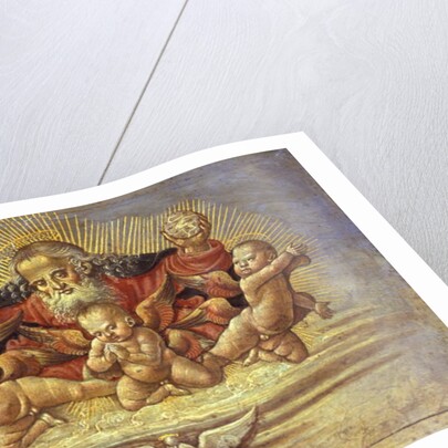 Part of an Altar Piece depicting God the Father with Three Angels, c.1500 by Bernardino Fungai