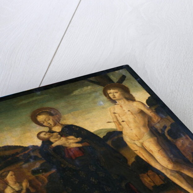 Madonna and Child with St. Sebastian and a Shepherdess by Giovanni Santi