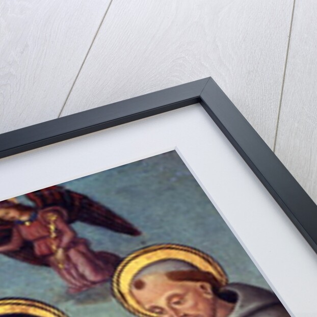 Madonna and Child being crowned by two Angels, with St. Jerome and St. Francis, c.1500 by Italian School