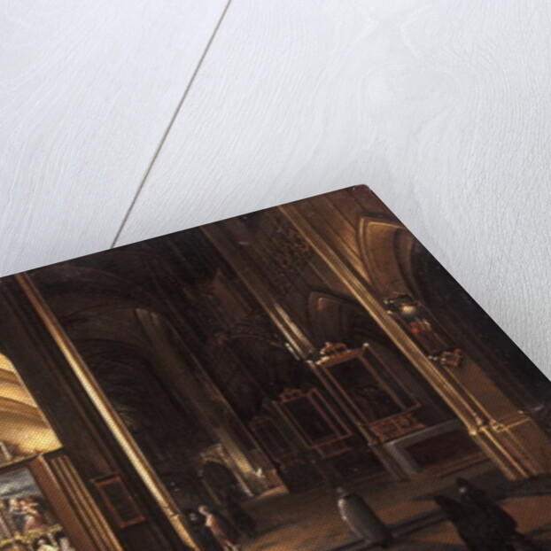 The Interior of a Gothic Church by Hendrik the Younger Steenwyck