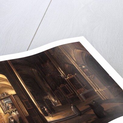The Interior of a Gothic Church by Hendrik the Younger Steenwyck