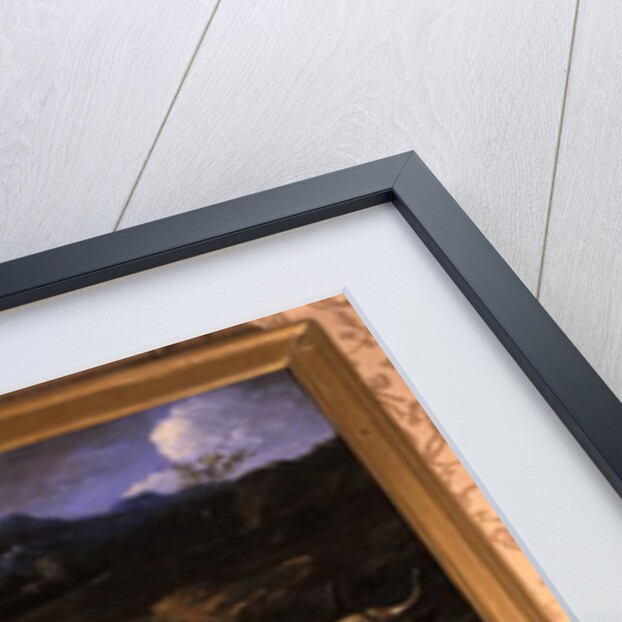 Shepherdess with herd by Philipp Peter called Rosa da Tivoli Roos