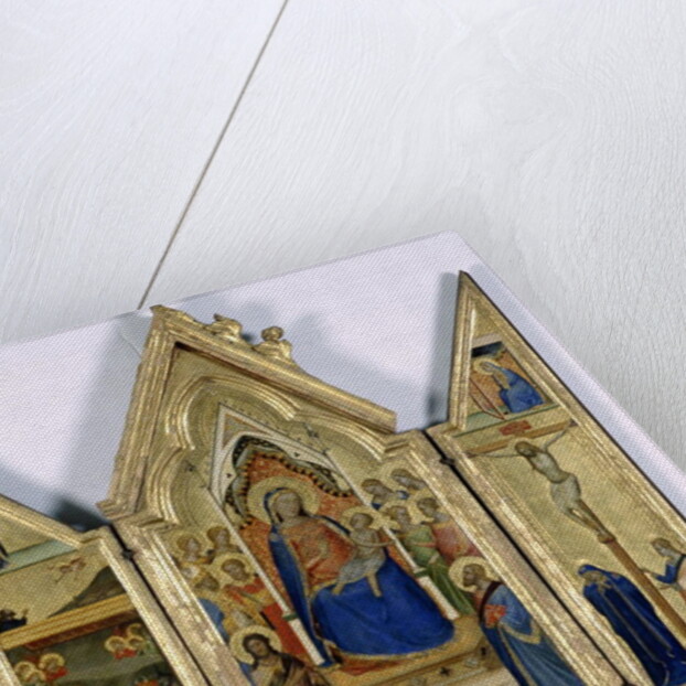 Triptych with Madonna and Child; by Bernardo Daddi