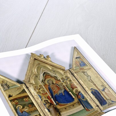 Triptych with Madonna and Child; by Bernardo Daddi