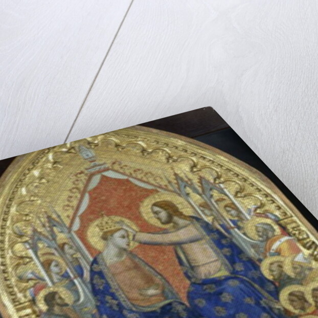 Coronation of the Virgin with angels and saints, c.1360 by Master of the Fabriano Altarpiece