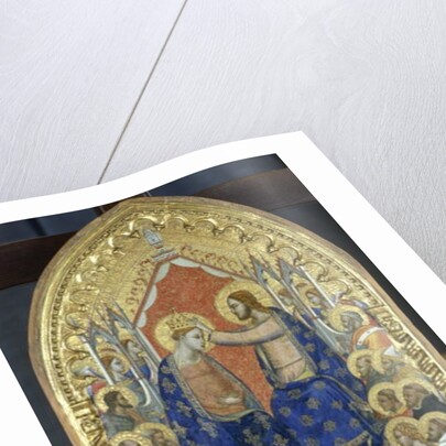 Coronation of the Virgin with angels and saints, c.1360 by Master of the Fabriano Altarpiece