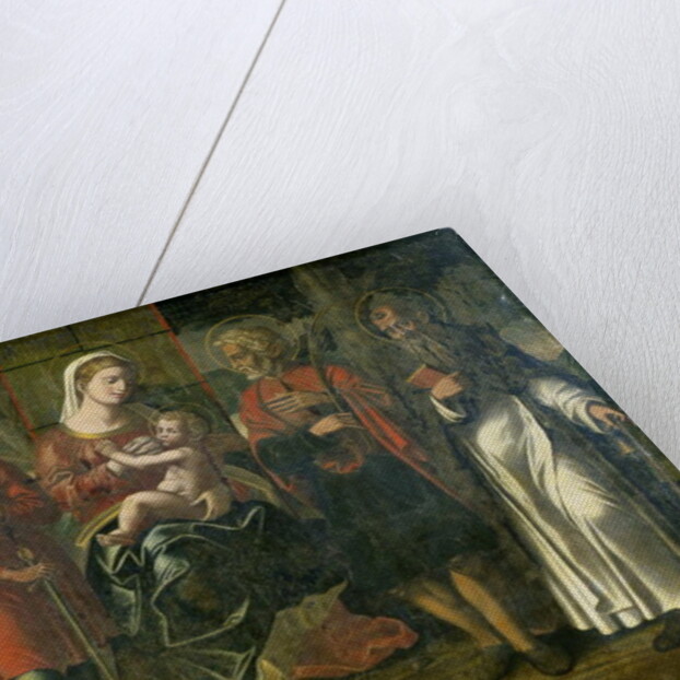 Madonna and Child with John the Baptist, Anthony and other saints, 1534 by Italian School