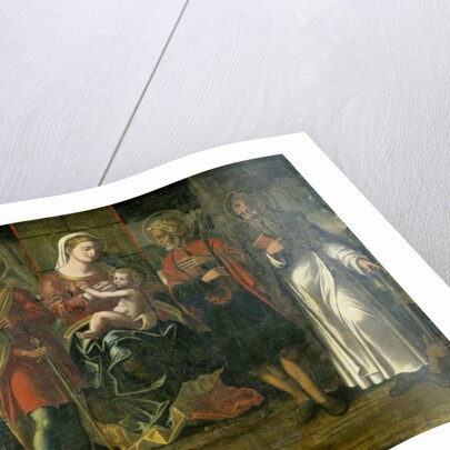 Madonna and Child with John the Baptist, Anthony and other saints, 1534 by Italian School