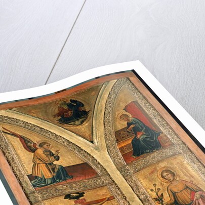 Altar wing depicting the Crucifixion, St. Dorothy and other saints, c.1420 by Di Mariotto Nardo