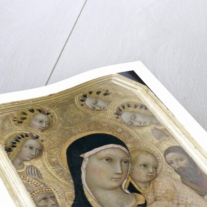 Madonna and Child with Angels and Saints, c.1450 by Sano di also Ansano di Pietro di Mencio Pietro