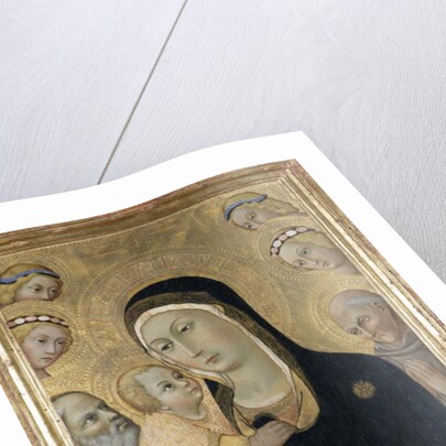 Madonna and Child with Angels and Saints, c.1450 by Sano di also Ansano di Pietro di Mencio Pietro