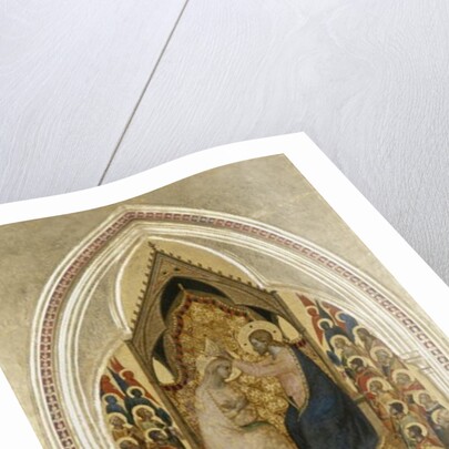 The Coronation of the Virgin with Angels and Saints, c.1340-5 by Bernardo Daddi