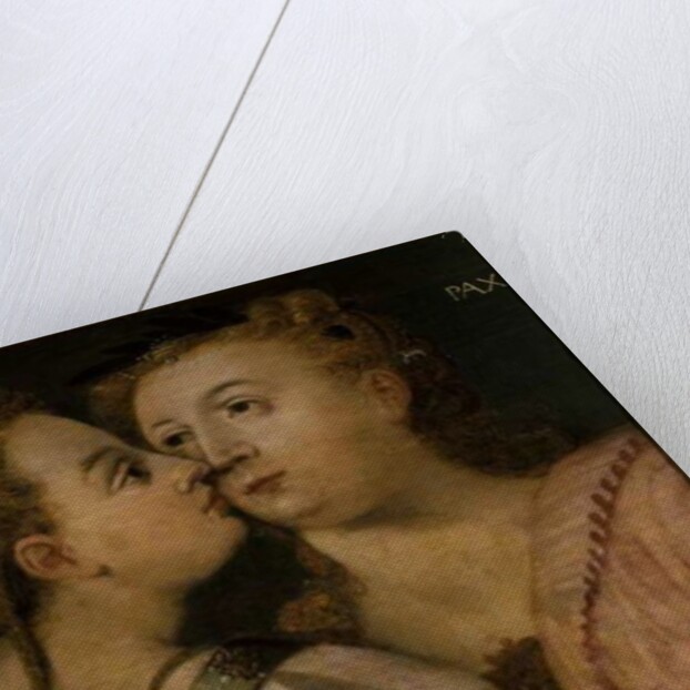 Charity kissing Peace by Frans Floris