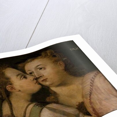 Charity kissing Peace by Frans Floris