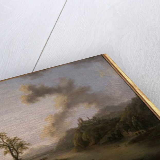 River landscape by Christian Georg the Elder Schuetz