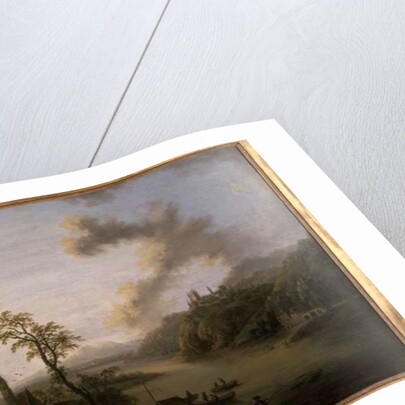 River landscape by Christian Georg the Elder Schuetz