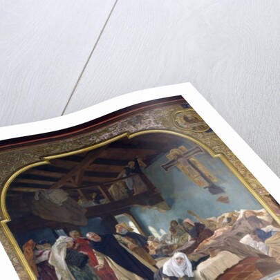 St. Elisabeth and her confessor Conrad of Marburg in 1230, 1903 by Peter Johann Theodor Janssen