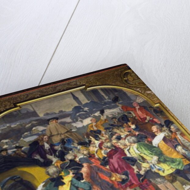 Students surrounding Professor Christian Wolff on his arrival in Marburg in 1723, 1903 by Peter Johann Theodor Janssen