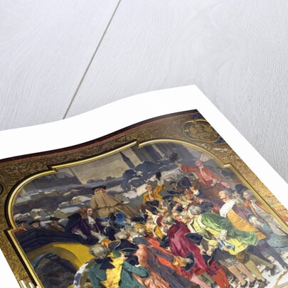 Students surrounding Professor Christian Wolff on his arrival in Marburg in 1723, 1903 by Peter Johann Theodor Janssen