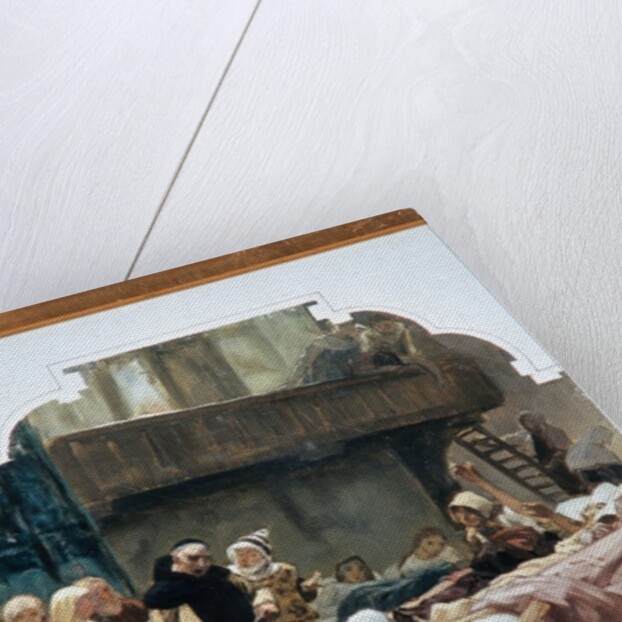 Study for St. Elisabeth and her confessor Conrad of Marburg in 1230 by Peter Johann Theodor Janssen