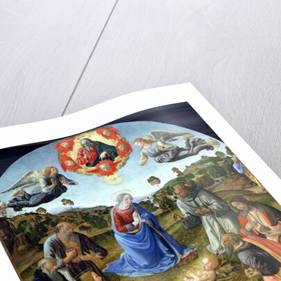 The Adoration of the Child Jesus, 1480s by Cosimo Rosselli