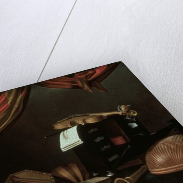 Still life with musical instruments by Evaristo Baschenis