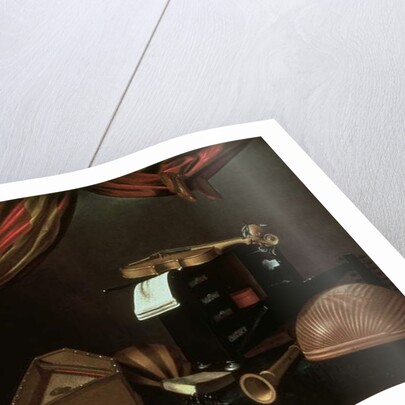 Still life with musical instruments by Evaristo Baschenis