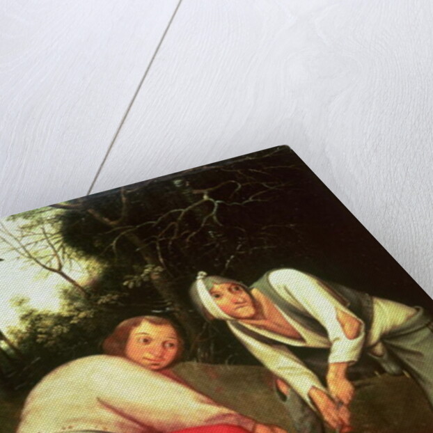 Two Peasants Binding Faggots by Pieter the Younger Brueghel