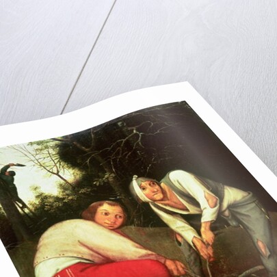 Two Peasants Binding Faggots by Pieter the Younger Brueghel