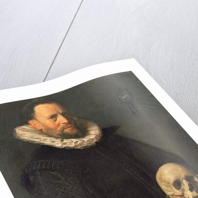 Portrait of a Man Holding a Skull, c.1611-12 by Frans Hals