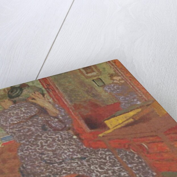 Madame Vuillard arranging her hair, 1900 by Edouard Vuillard