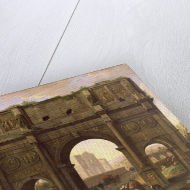 The Arch of Constantine, Rome, c.1640's by Jan van Bike Miel