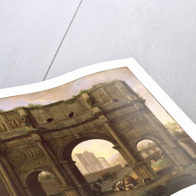 The Arch of Constantine, Rome, c.1640's by Jan van Bike Miel