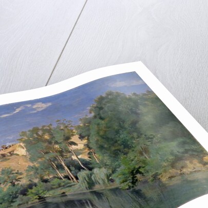 Wooded Landscape with a Pond, c.1830's by Jean Baptiste Camille Corot