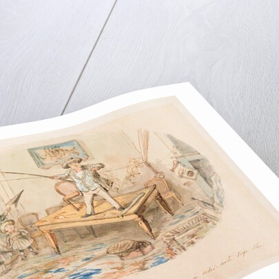 Mr Briggs contemplating a Day's Fishing by John Leech