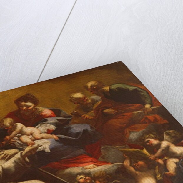 Madonna and Child with SS. Peter and Paul Appearing to St. Bruno by Valerio Castello