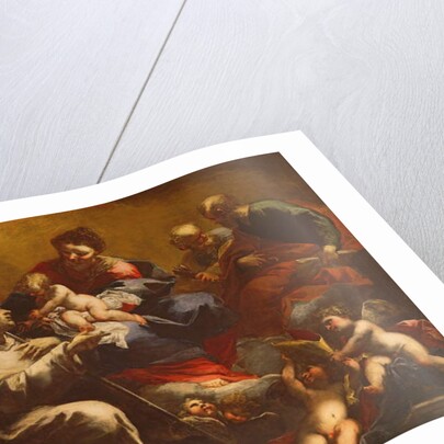 Madonna and Child with SS. Peter and Paul Appearing to St. Bruno by Valerio Castello